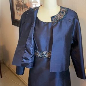 Neiman Marcus jeweled shift and jacket